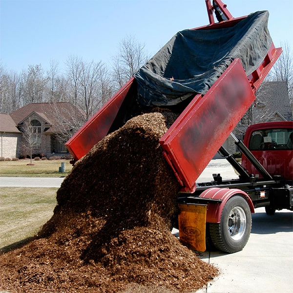 you can specify your preferred mulch color for delivery, whether you prefer a natural brown or a dyed black or red mulch